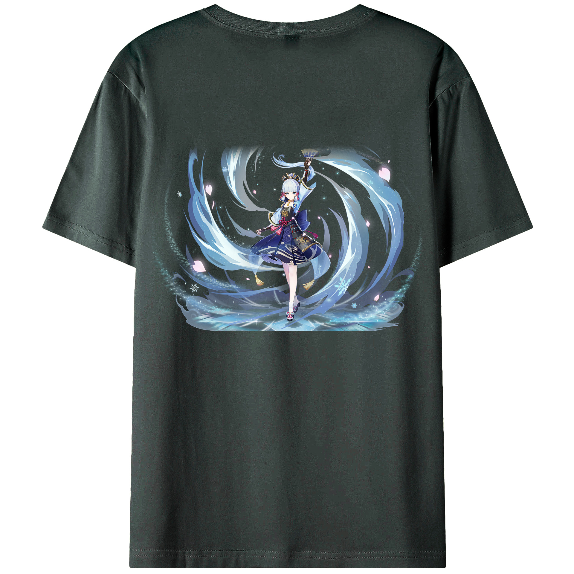 げんし神 神里綾華 神宮寺レン genshin Kamimiya Ren 綿100％ メンズ半袖Tシャツ（バックプリント） 通気性